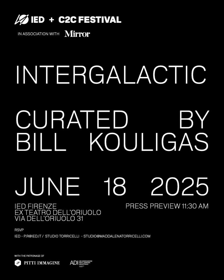 Intergalactic: C2C e IED in un progetto visionario curato da Bill Kouligas