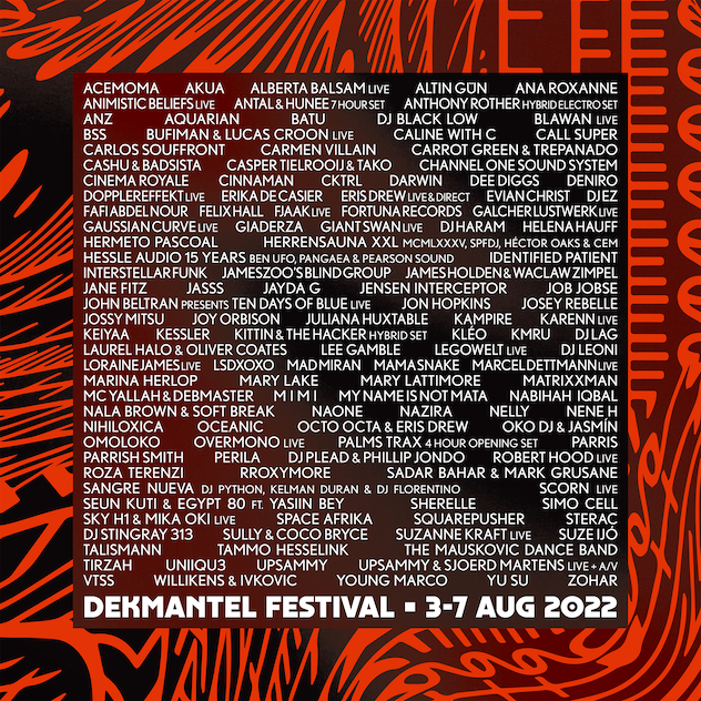 Dekmantel line up