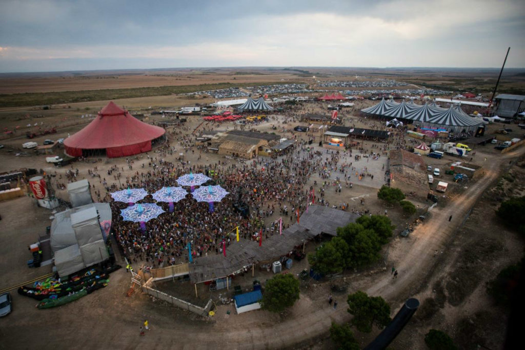 Monegros Desert Festival view