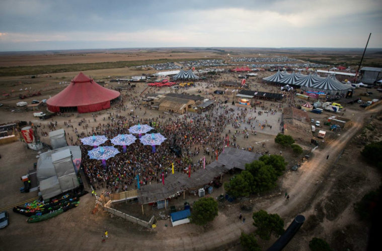 Monegros Desert Festival view