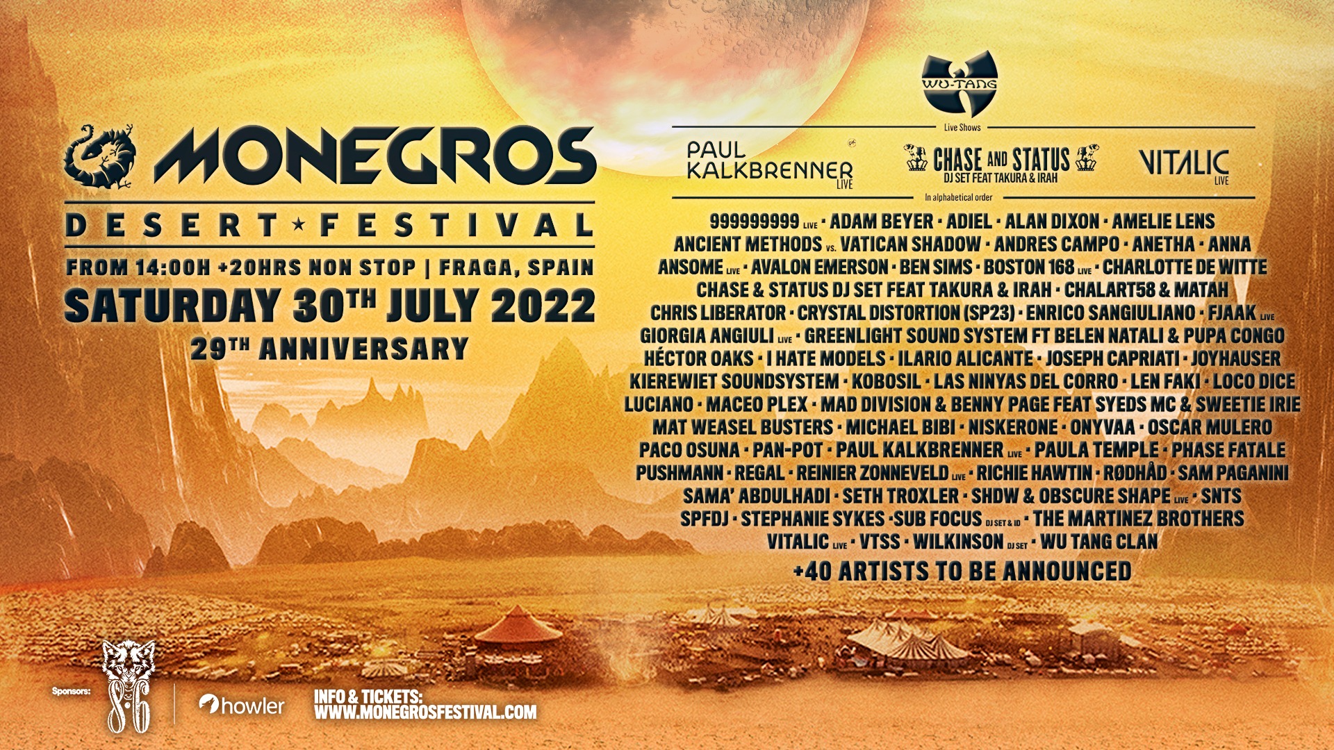 Monegros Line up