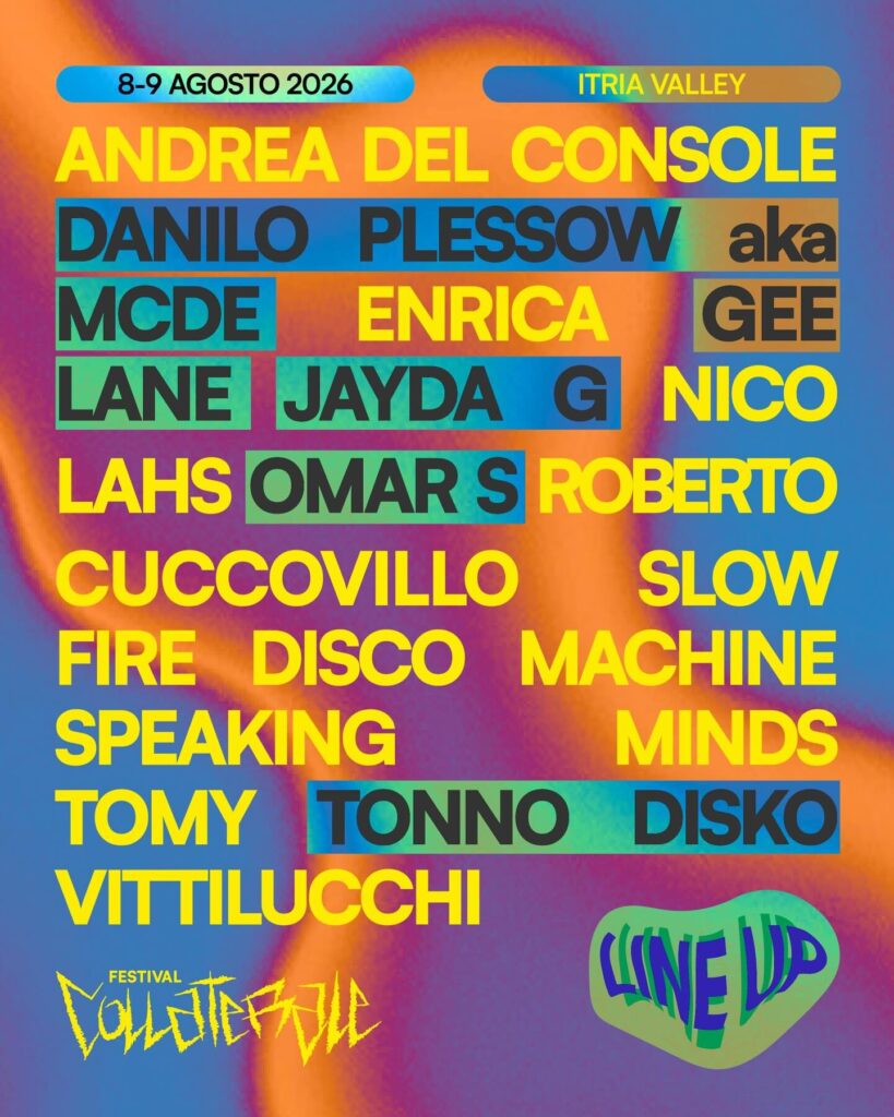 artwork del collaterale festival con lineup