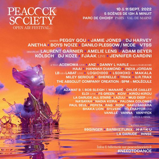 peacock line up