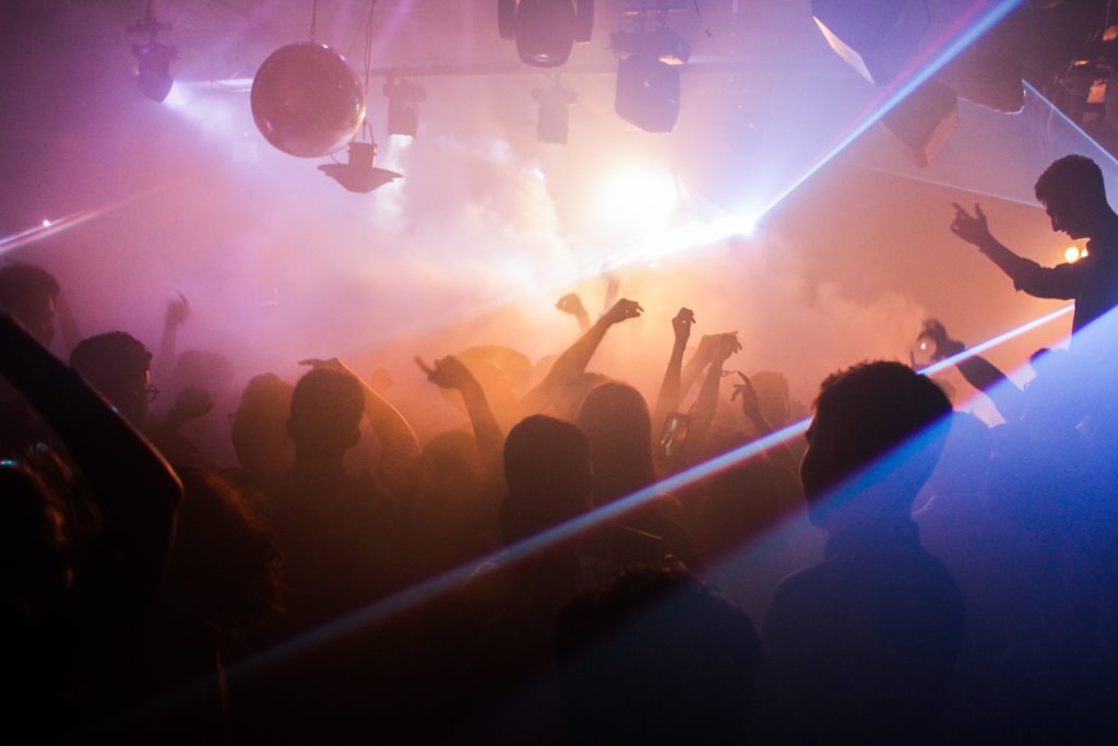 people dancing in club